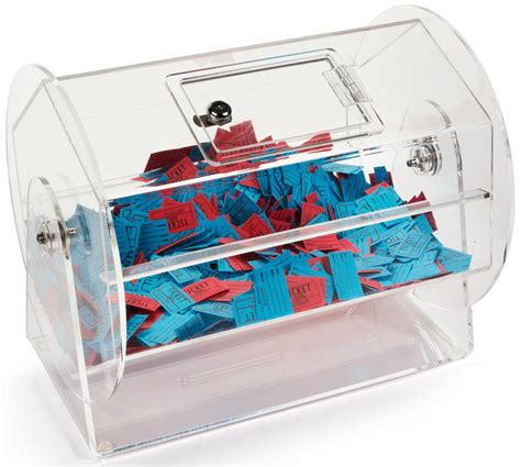 raffle ticket container.